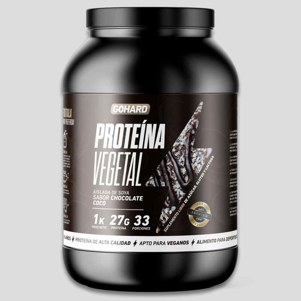Proteína Vegetal Soya Gohard 1kg Sabor Chocolate Coco image number 2.0