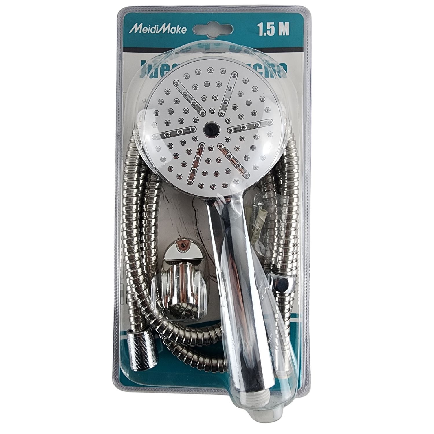 Set Ducha De Mano Cromado Manguera 150cm Accesorio Ba&ntilde;o image number 7.0