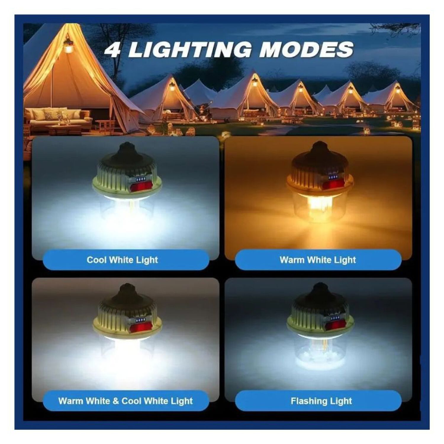 Foco Ampolleta Solar Led Irm 120w Emergencia Camping Usb image number 2.0