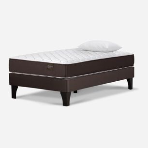 Cama Europea Rosen Ergo T / 1 Plaza / Base Normal + Almohada Light