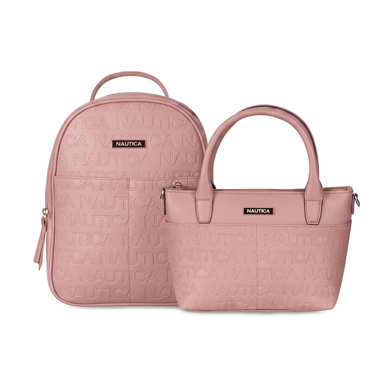Pack Nautica Mochila Queen + Bolso Tipo Cartera Delray Rosado image number 0.0