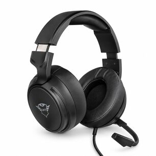 Aud&iacute;fonos Gamer Trust Gxt 433k Pylo Negro Con Micr&oacute;fono