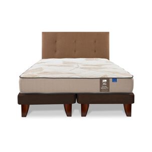 Cama Europea Flex Dual Sensity / 2 Plazas / Base Dividida + Respaldo