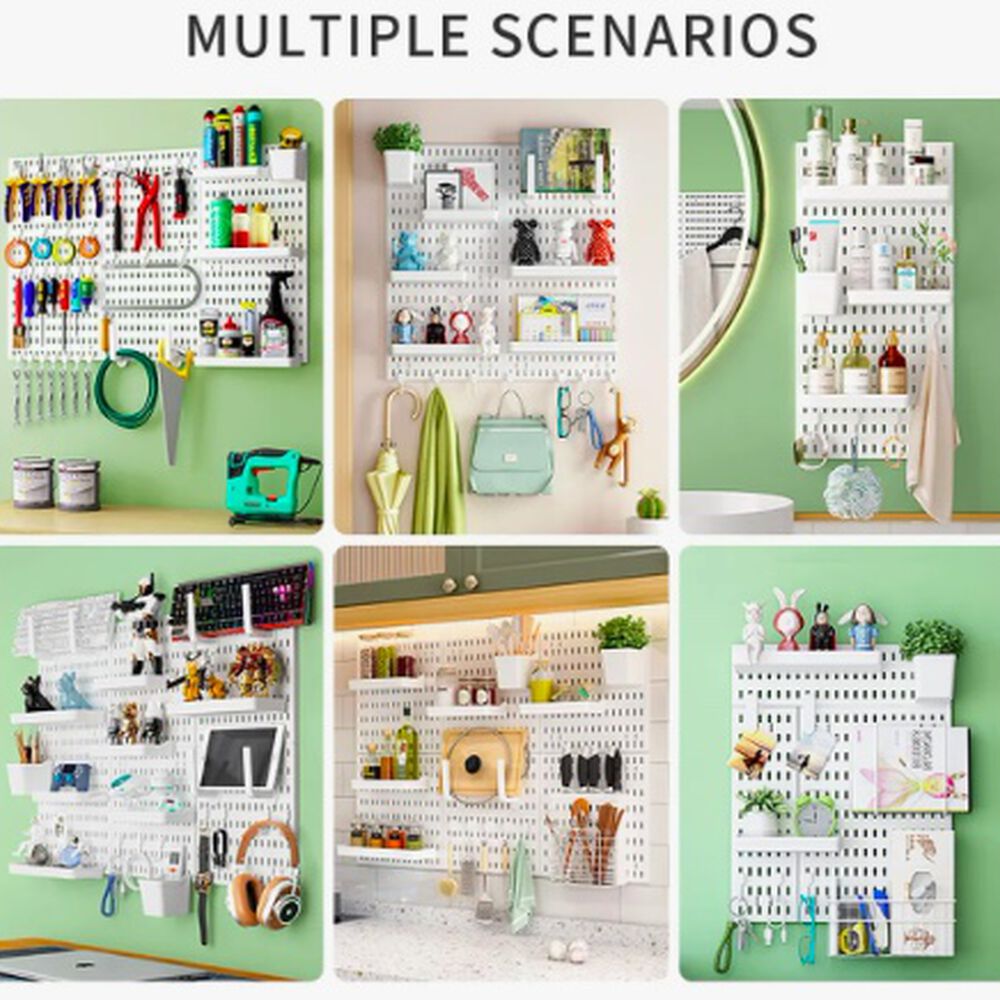 Organizador De Escritorio Pegado A La Pared Blanco image number 2.0