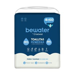 Bolsa Toallitas H&uacute;medas Bewater By Bebesit 4x60
