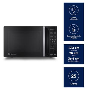 Microondas Electrolux 25 Litros Digital Me25n Negro