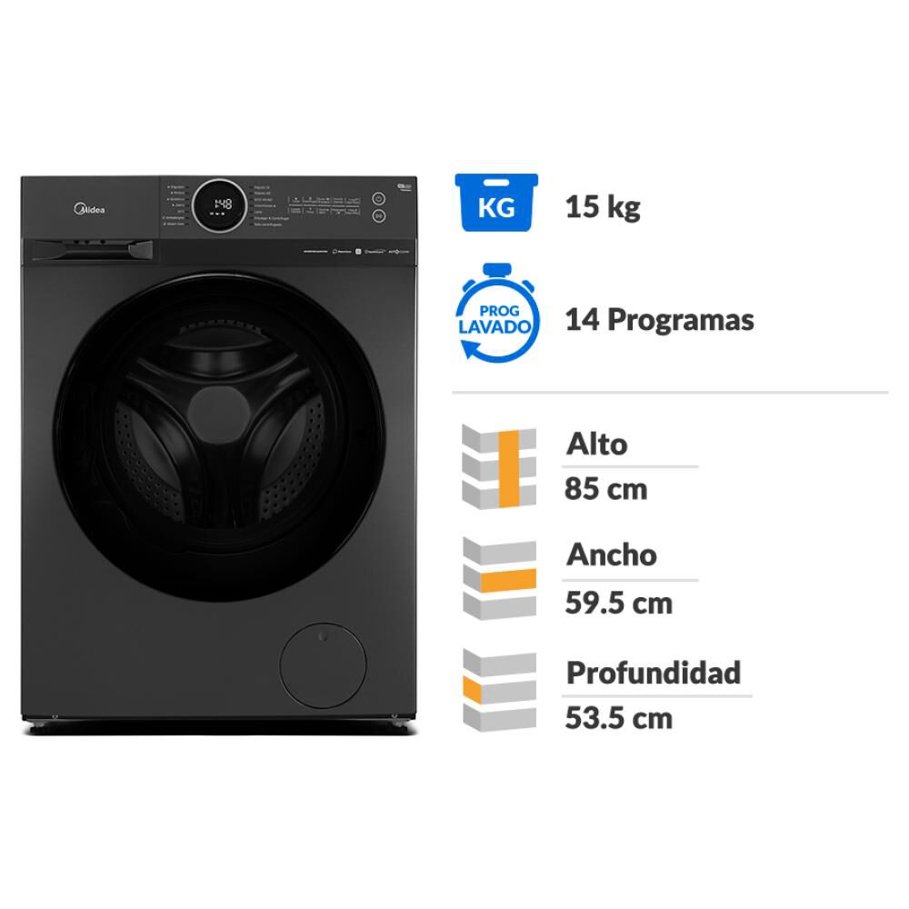 Lavadora Midea MF200W150B/T / 15 Kg image number 1.0