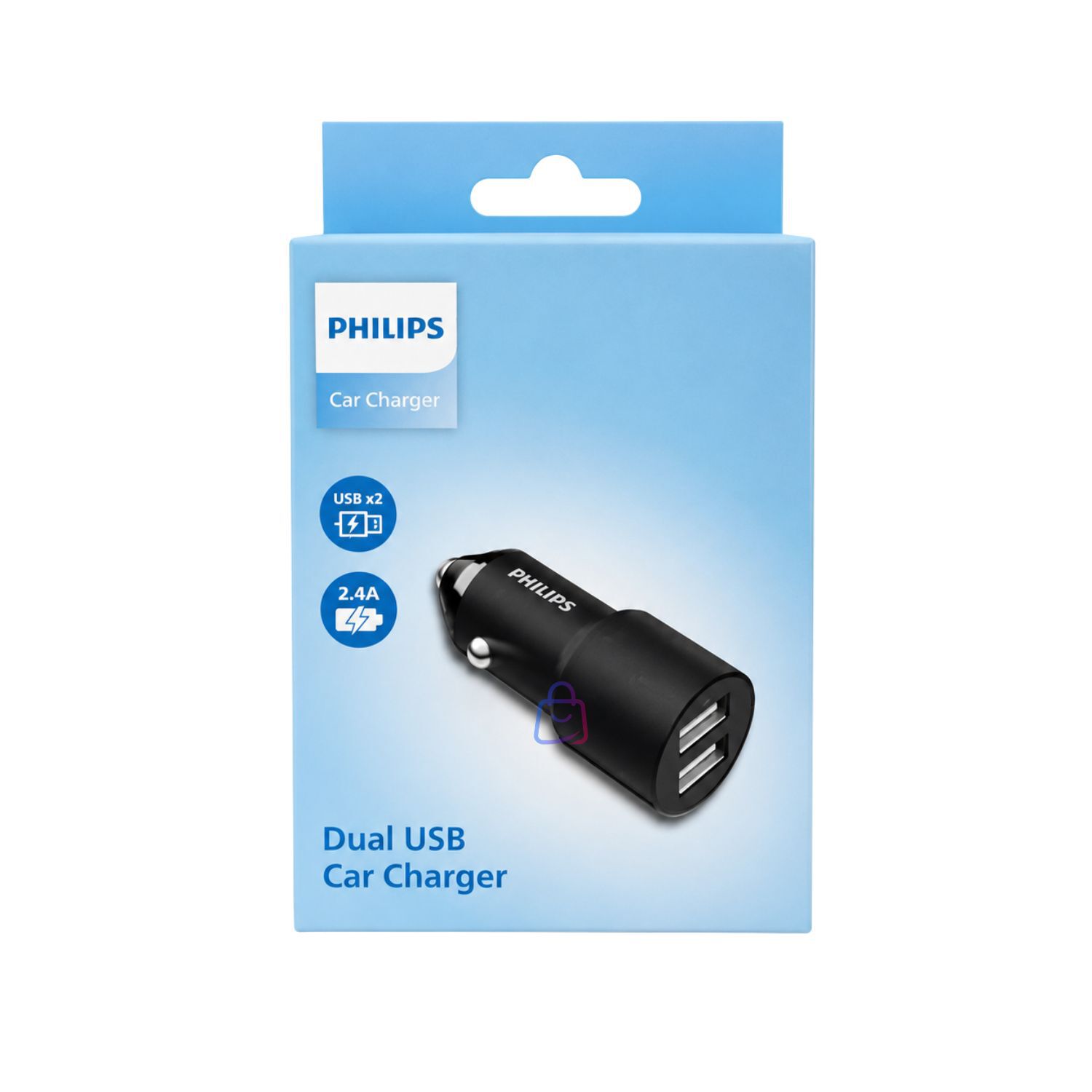 Cargador Auto Philips 12v Doble Usb 12w - Ps image number 3.0