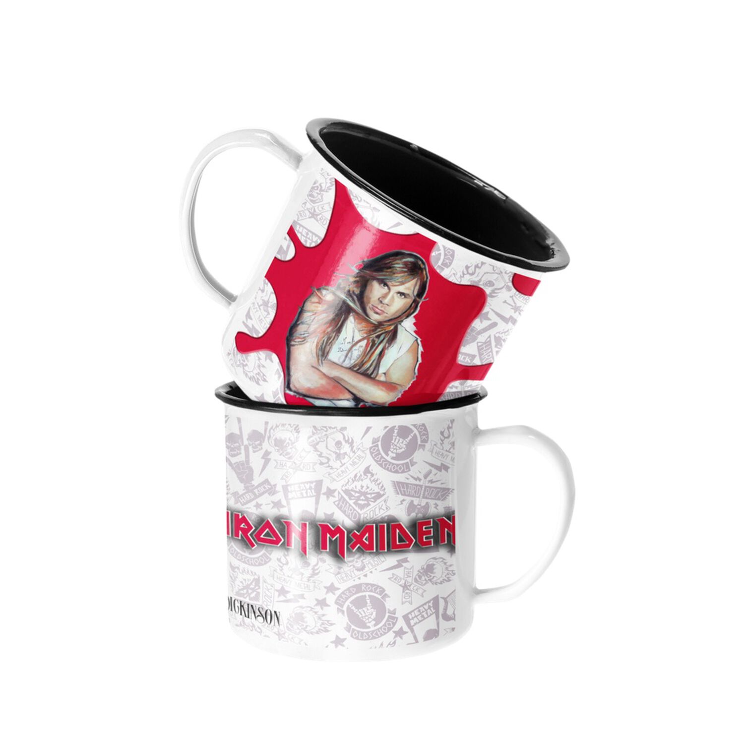 Taza Enlozada Lechera Iron Maiden Bruge Dickinson Rock Music image number 0.0