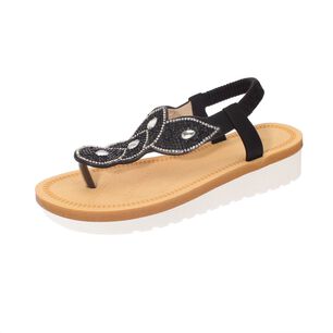 Sandalia Negro V&iacute;a Franca Art. 52109b30805black