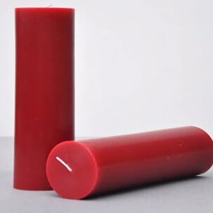 Pack De 2 Velas 15 X5 Cm Rojas