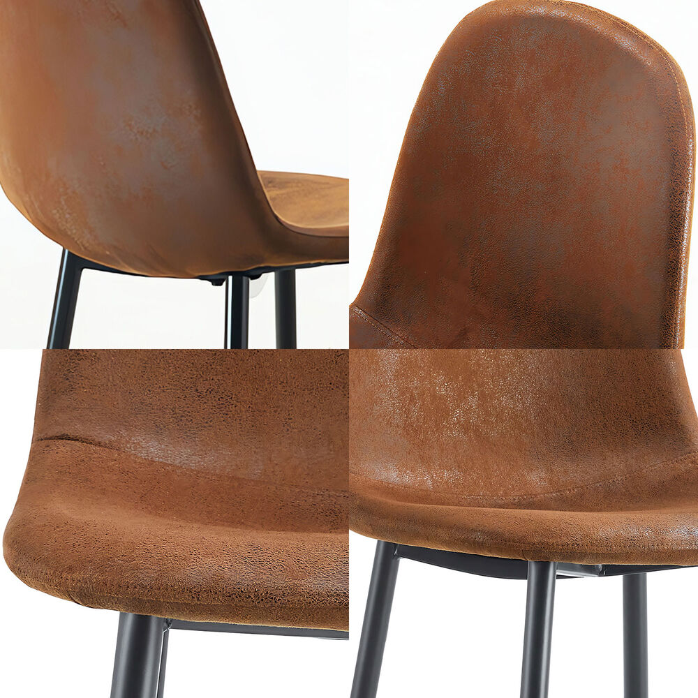 Comedor Soho Mesa 80x75x150 6 Sillas Pu Negro image number 4.0