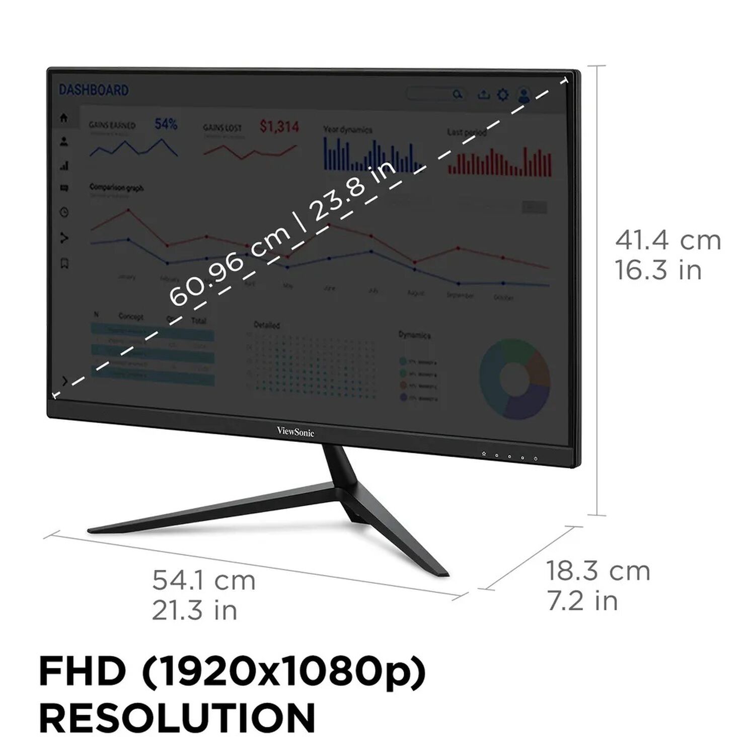 Monitor Gamer 24" / Led / Fhd/ Hdmi/ 180hz / Vx2428a image number 3.0