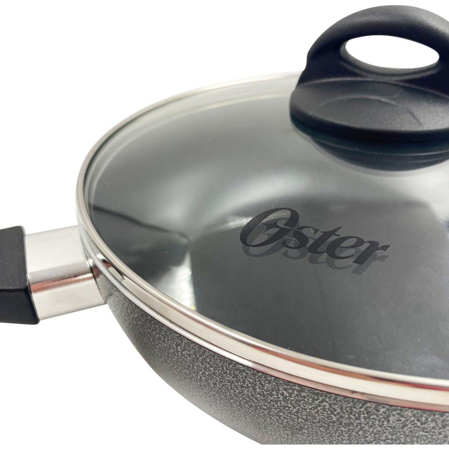 Wok Aluminio Con Tapa Clairborne Oster /  24 Cm / 2 Piezas image number 5.0