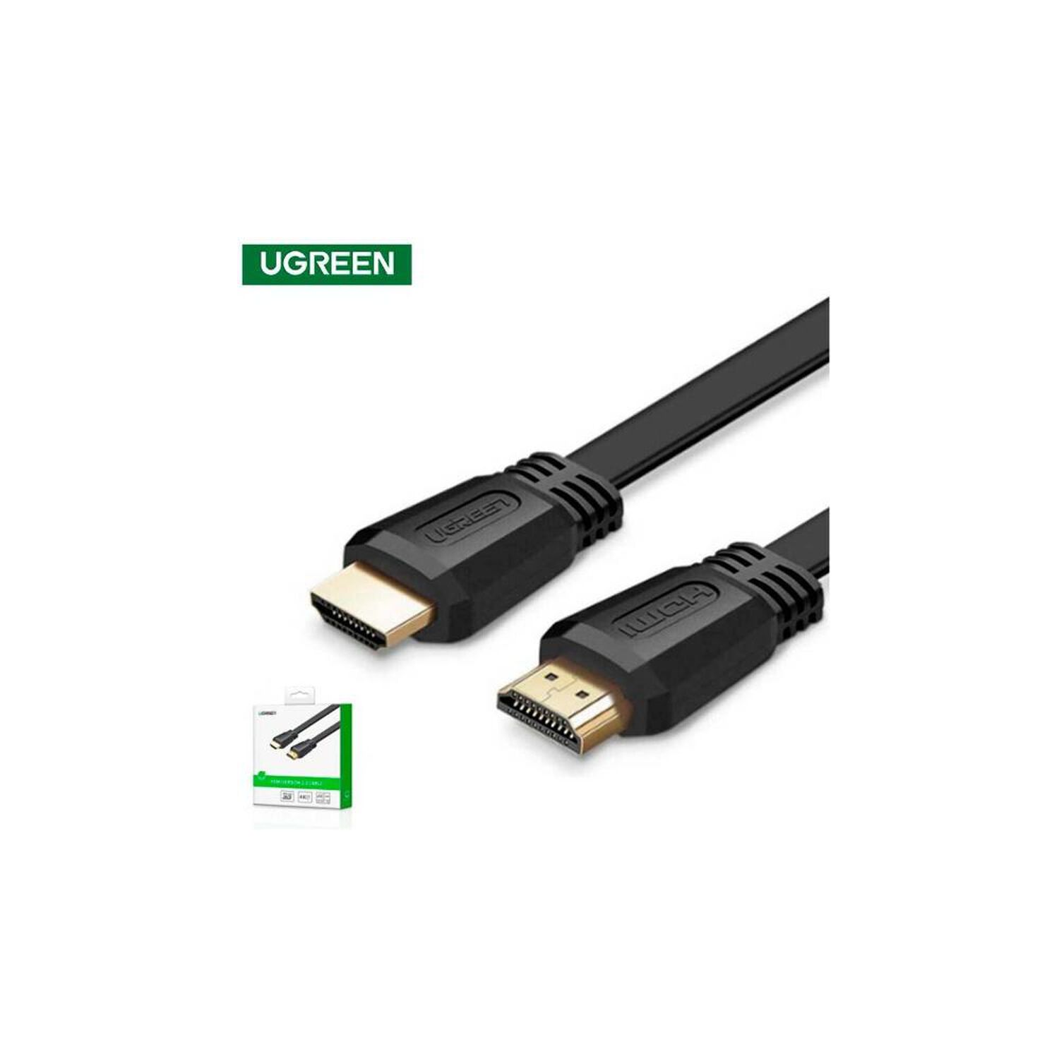 Cable Hdmi 1.4 M/m 5m Plano Negro Ugreen image number 0.0