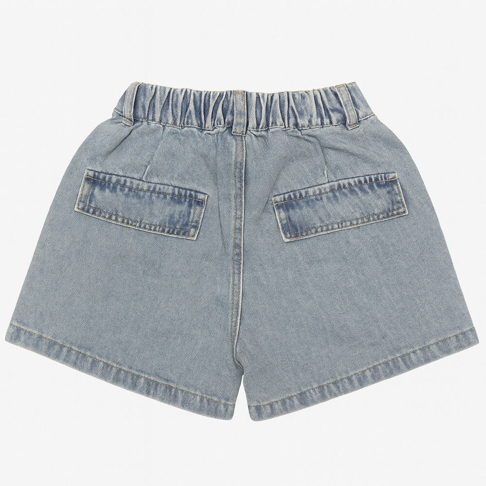 Short Jeans Ni&ntilde;os Azul Medio Kibou Vintage Estilo Cargo image number 2.0