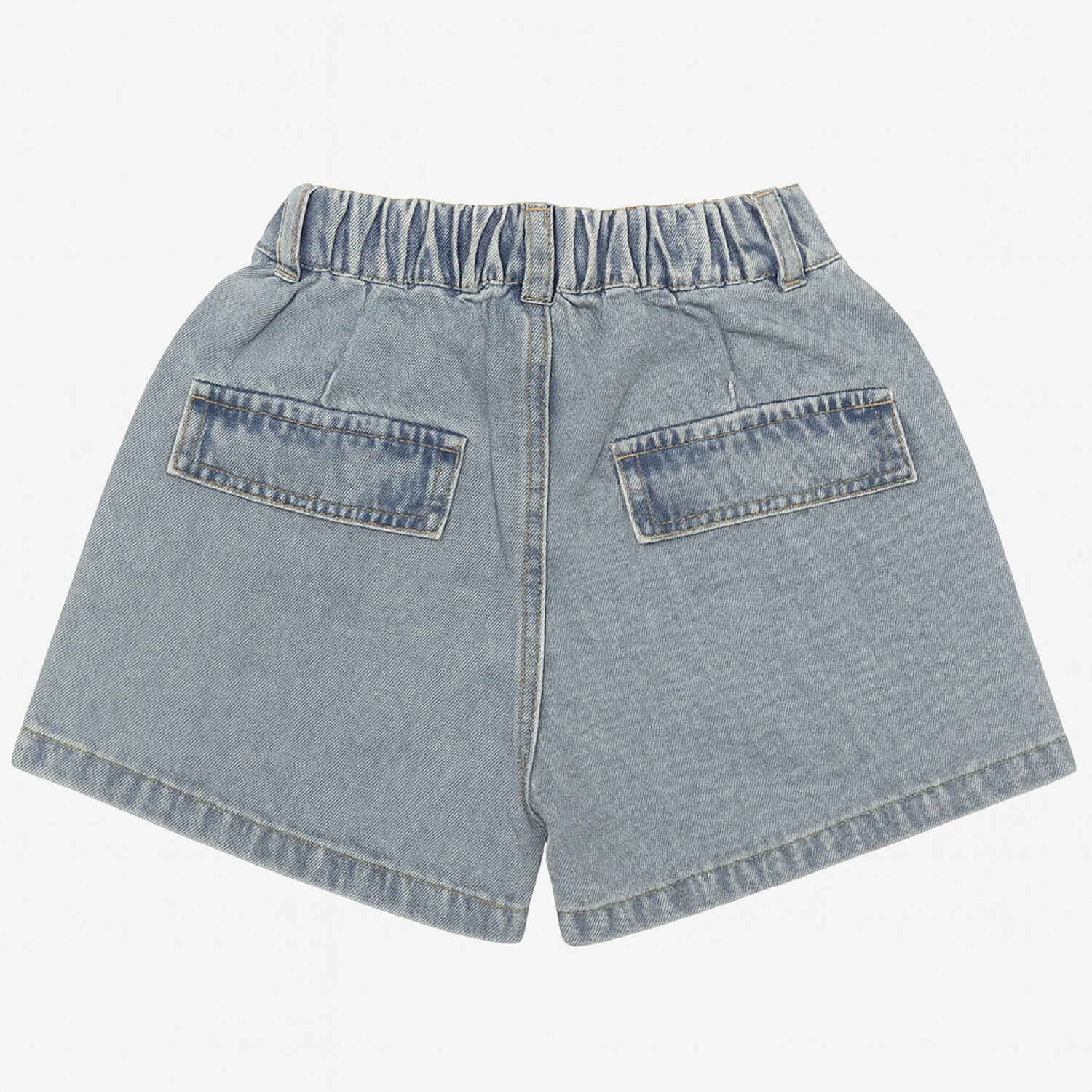 Short Jeans Ni&ntilde;os Azul Medio Kibou Vintage Estilo Cargo image number 2.0