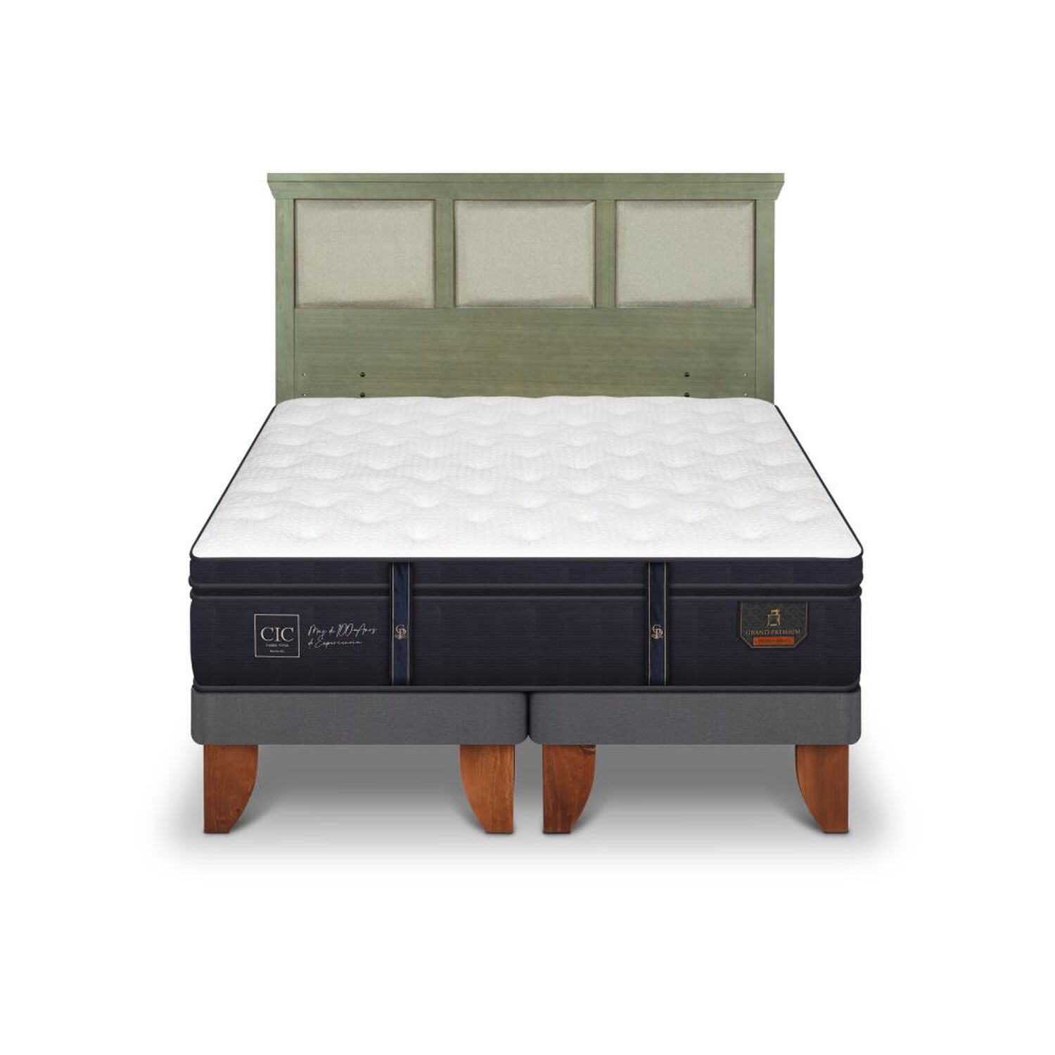 Cama Europea Cic Linea Premium / King / Base Dividida + Respaldo image number 0.0