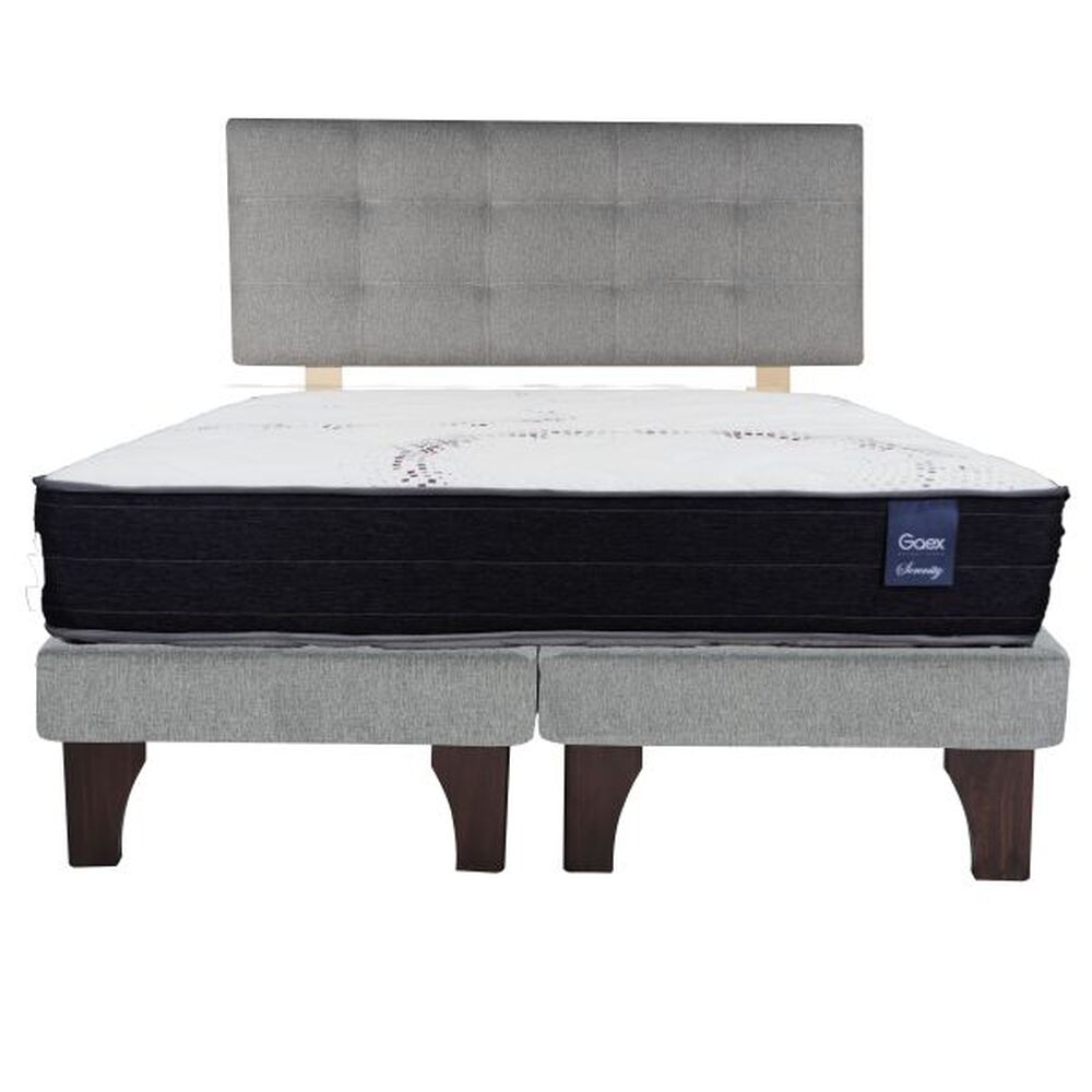 Cama Europea 2 Plazas 190 Respaldo Ginebra image number 3.0