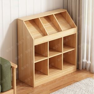 Estantería Infantil Organizador 3 Niveles Color Marrón Claro