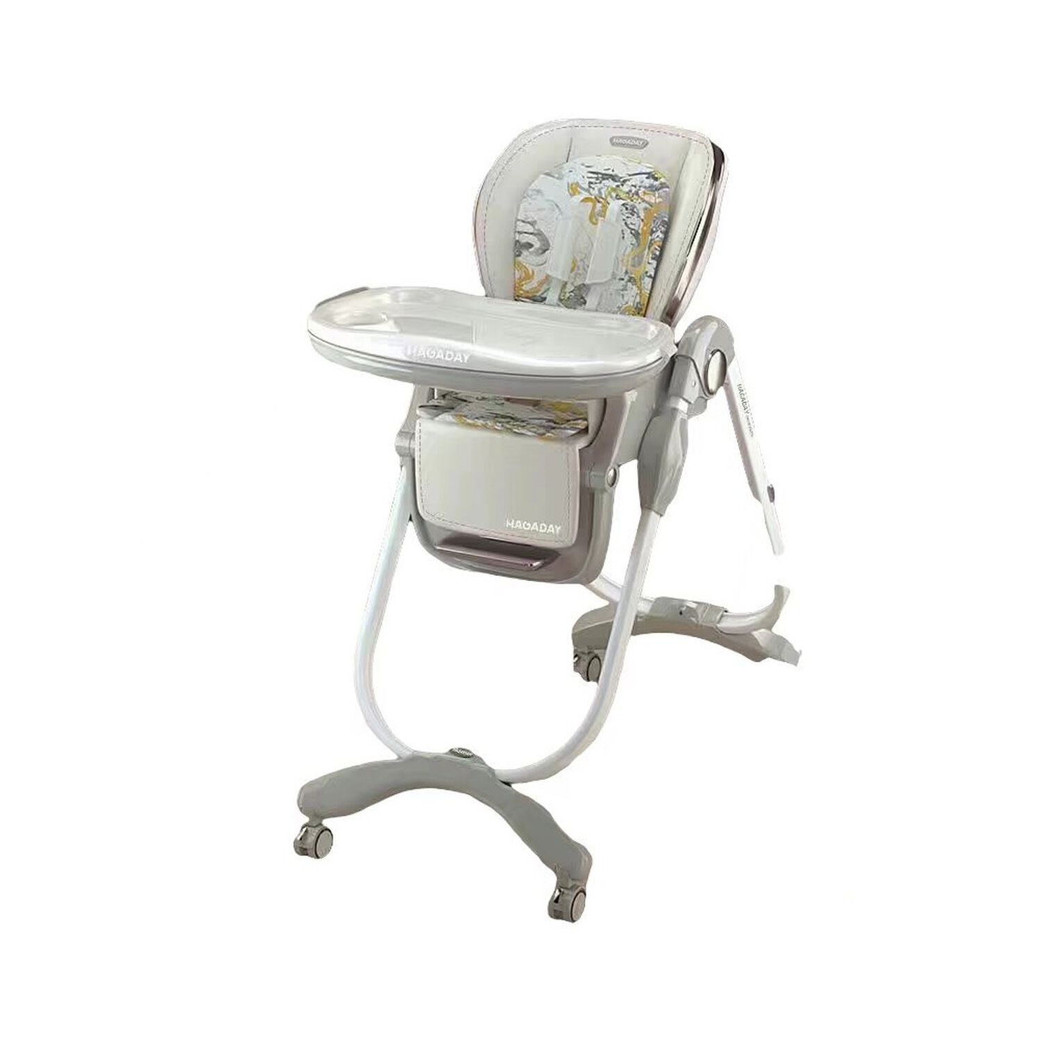 Silla De Comer Lujosa Reclinable Hagaday Blanca Lubabycas image number 0.0