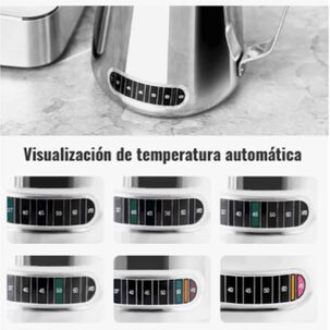 Jarra Espuma De Leche Con Termometro Texturizar 600ml