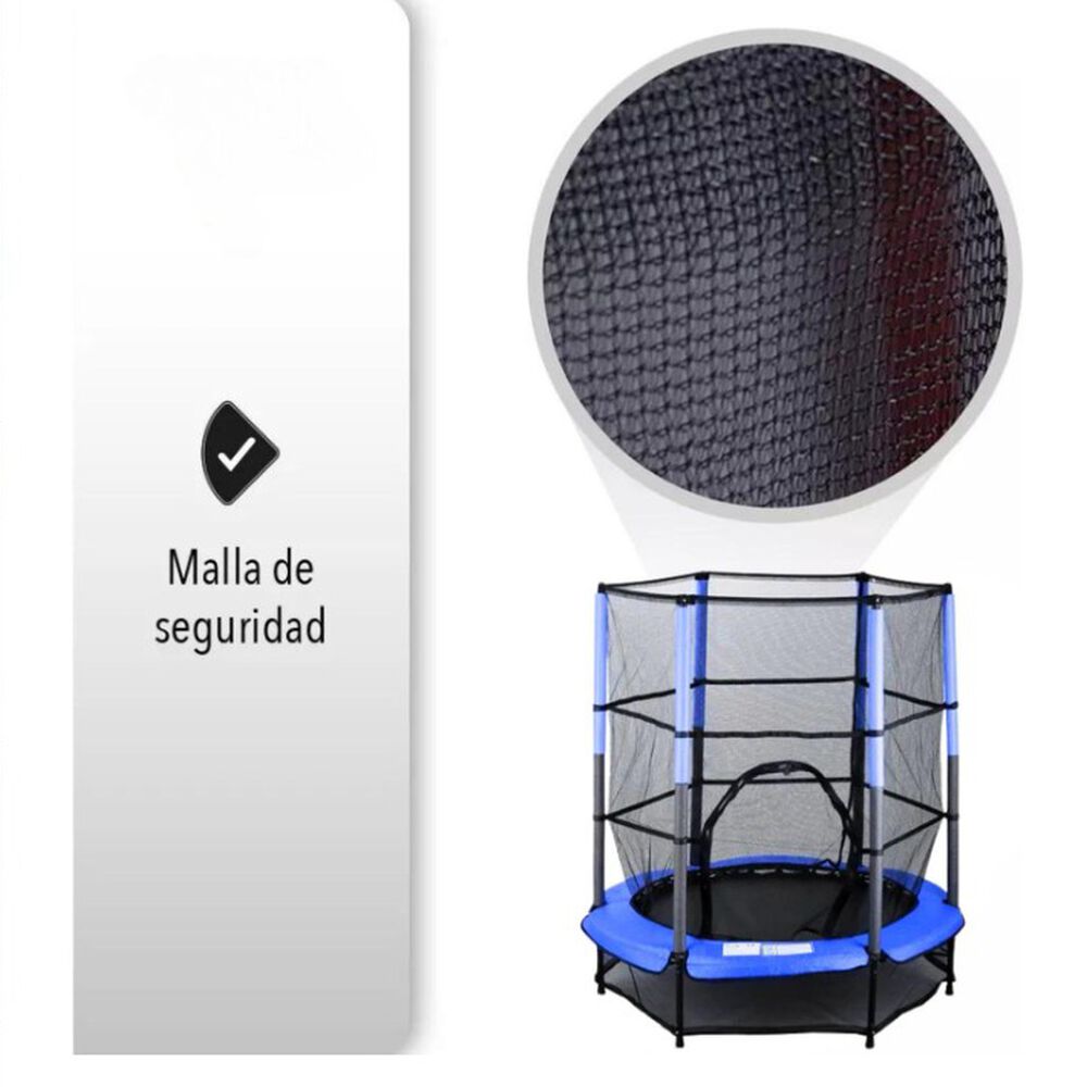 Cama El&aacute;stica Saltarina Trampolin Para Ni&ntilde;os 1.4m Con Malla image number 2.0