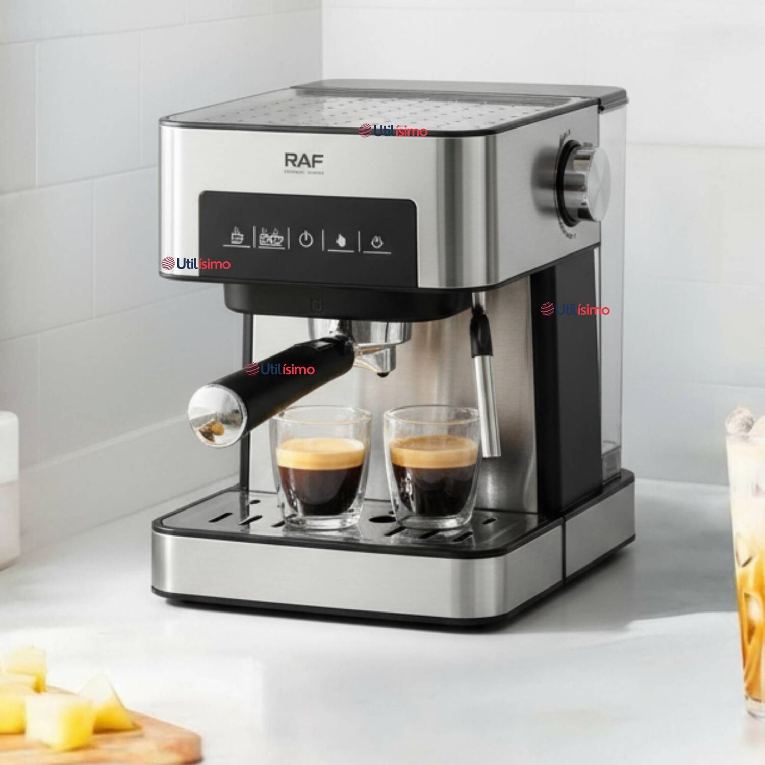 Máquina Café Espresso Capuccino Espumador De Leche Antigoteo 1.5 Litros