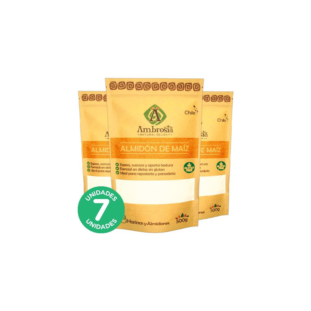Pack 7, Almid&oacute;n De Ma&iacute;z Libre De Gluten Para Preparaciones Keto 500gr image number 0.0