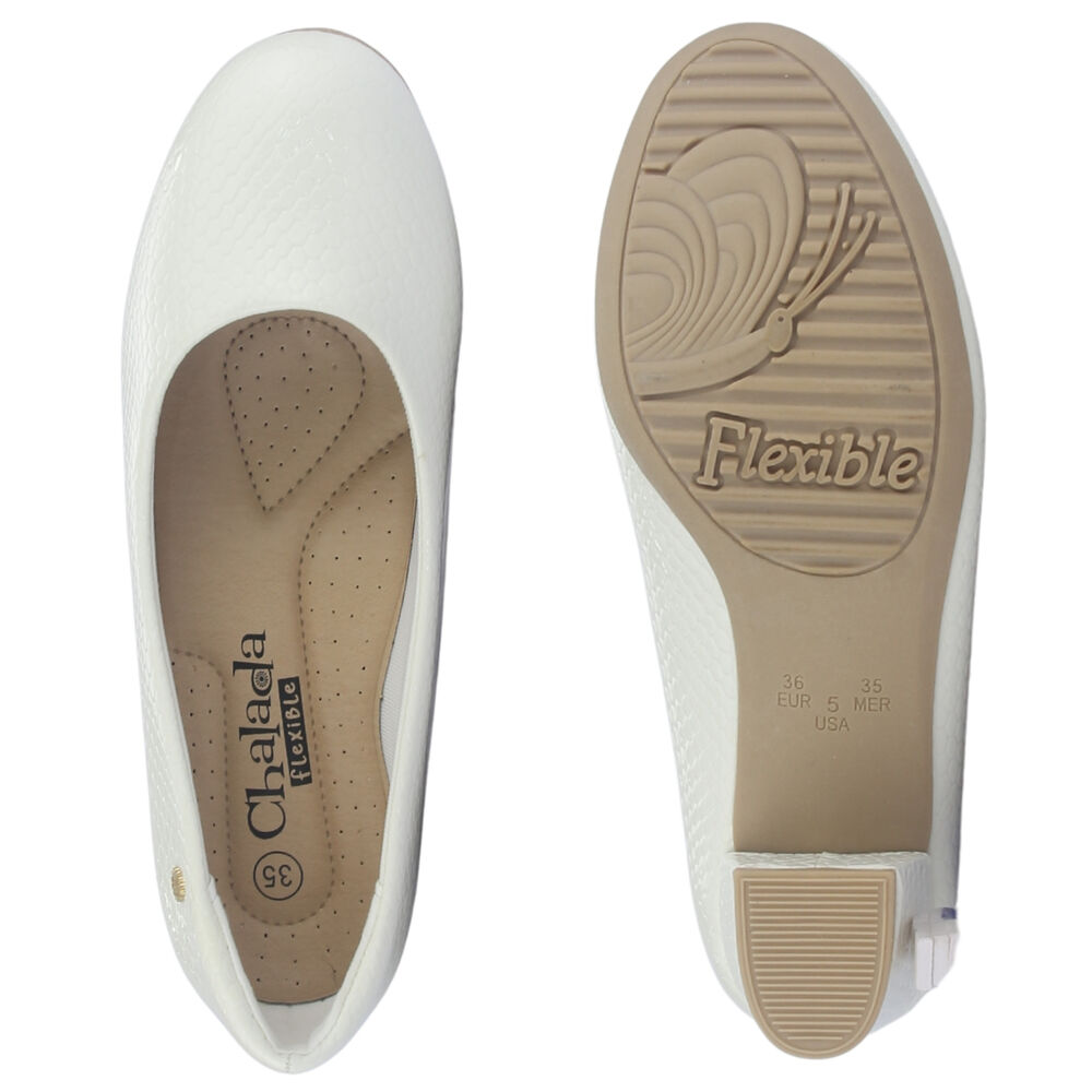 Zapato Mujer Chalada Flexi-58 Blanco Casual image number 6.0
