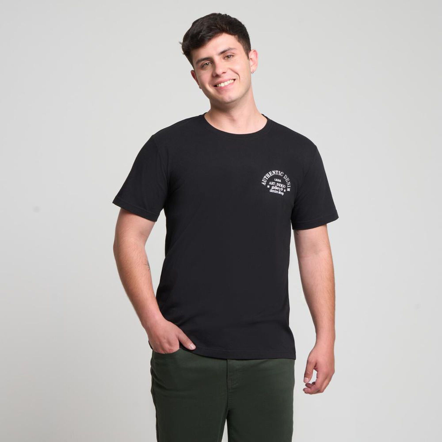 Polera Estampada Slim Manga Corta Cuello Redondo Hombre Skuad image number 0.0