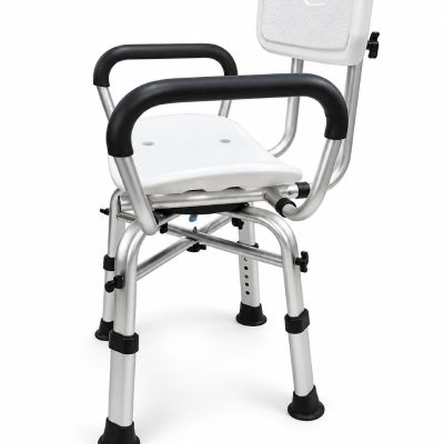 Silla De Ducha Giratoria Oneder 483a Adulto Mayor De Aluminio Con Respaldo Y Apoyabrazos 130 Kg image number 3.0