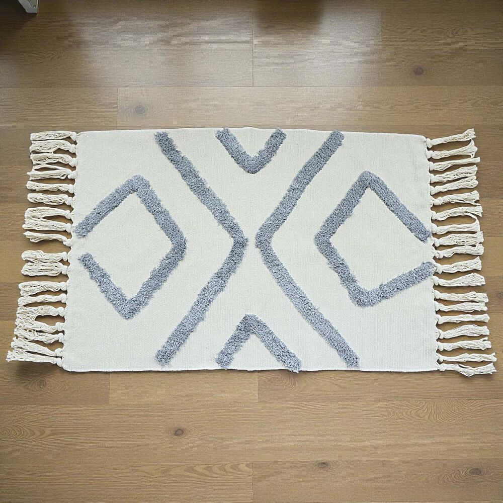 Bajada De Cama Bordada Kilim De Estilo Etnico 60x90cm Md72 image number 2.0