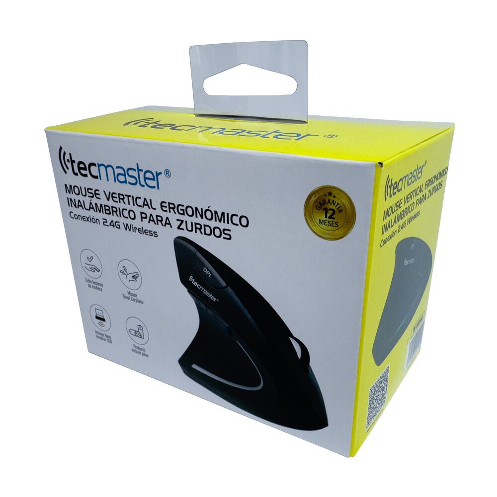 Mouse Vertical Ergonómico Inalámbrico Para Zurdos image number 4.0
