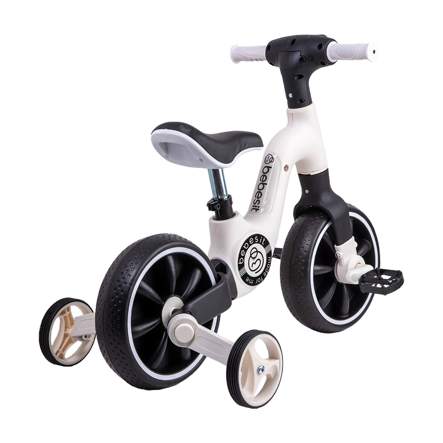 Triciclo Bicicleta Aprendizaje Pedales 2 En 1 Xt05 Blanco image number 5.0