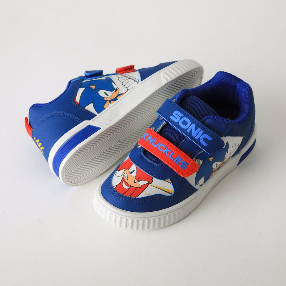 Zapatilla Luces Ni&ntilde;o Velcro Sonic & Nuckles Azul Sonic image number 3.0