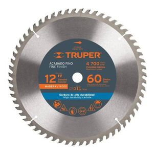 Sierra Circular Truper P/madera 12 X 60 Dts. Profesional