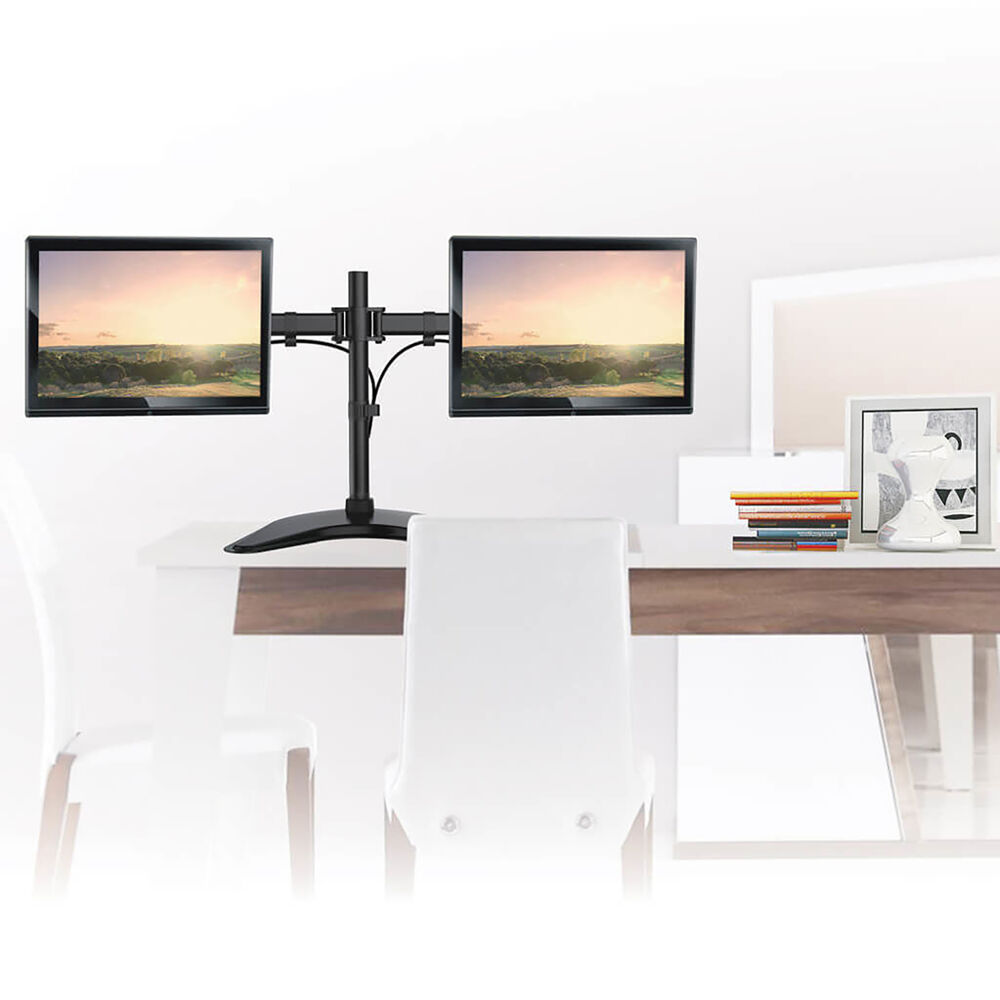 Soporte Para 2 Monitores Con Base Articulado 13" A 27" 16kg Sbrm720 image number 1.0