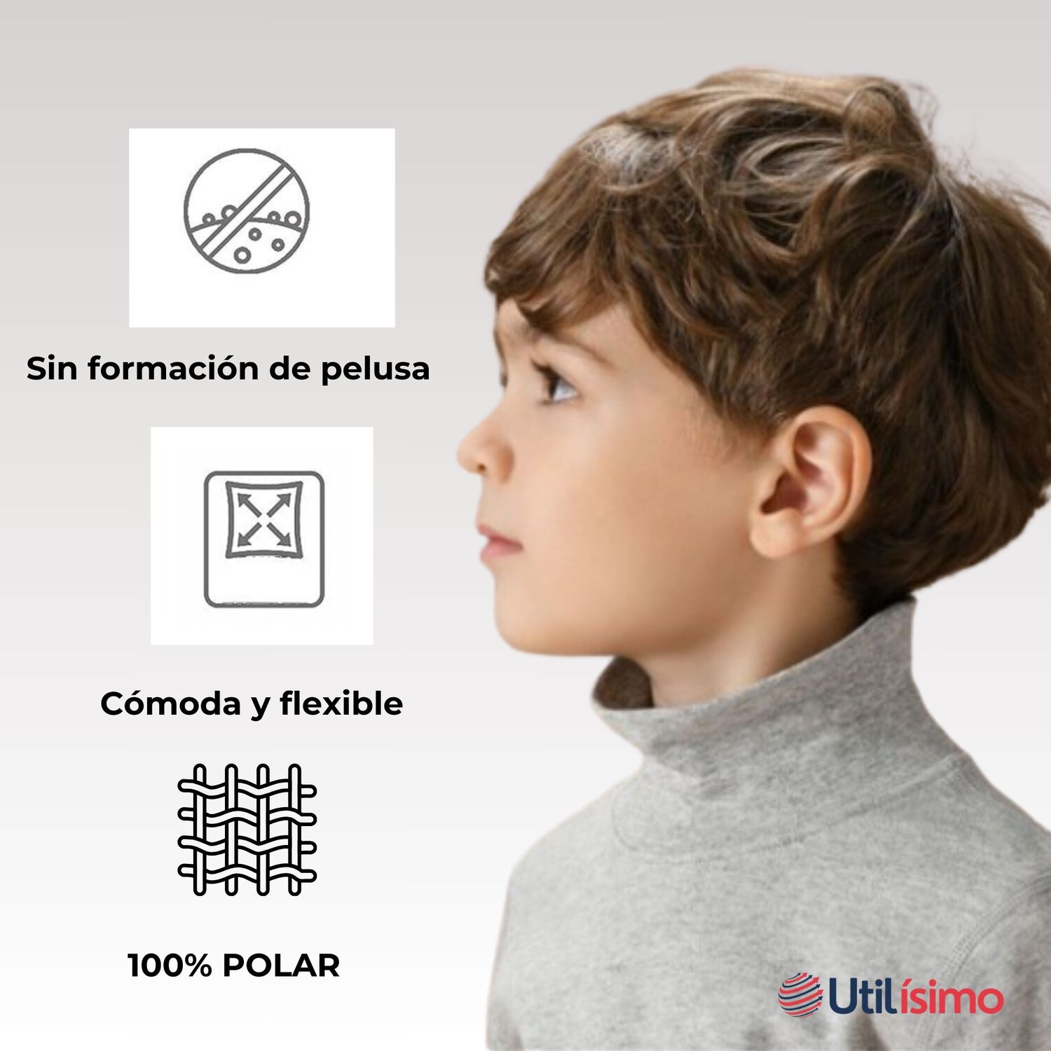 Camiseta Polera Beatle Polar Manga Larga Ni&ntilde;o Primera Capa Surtido image number 3.0