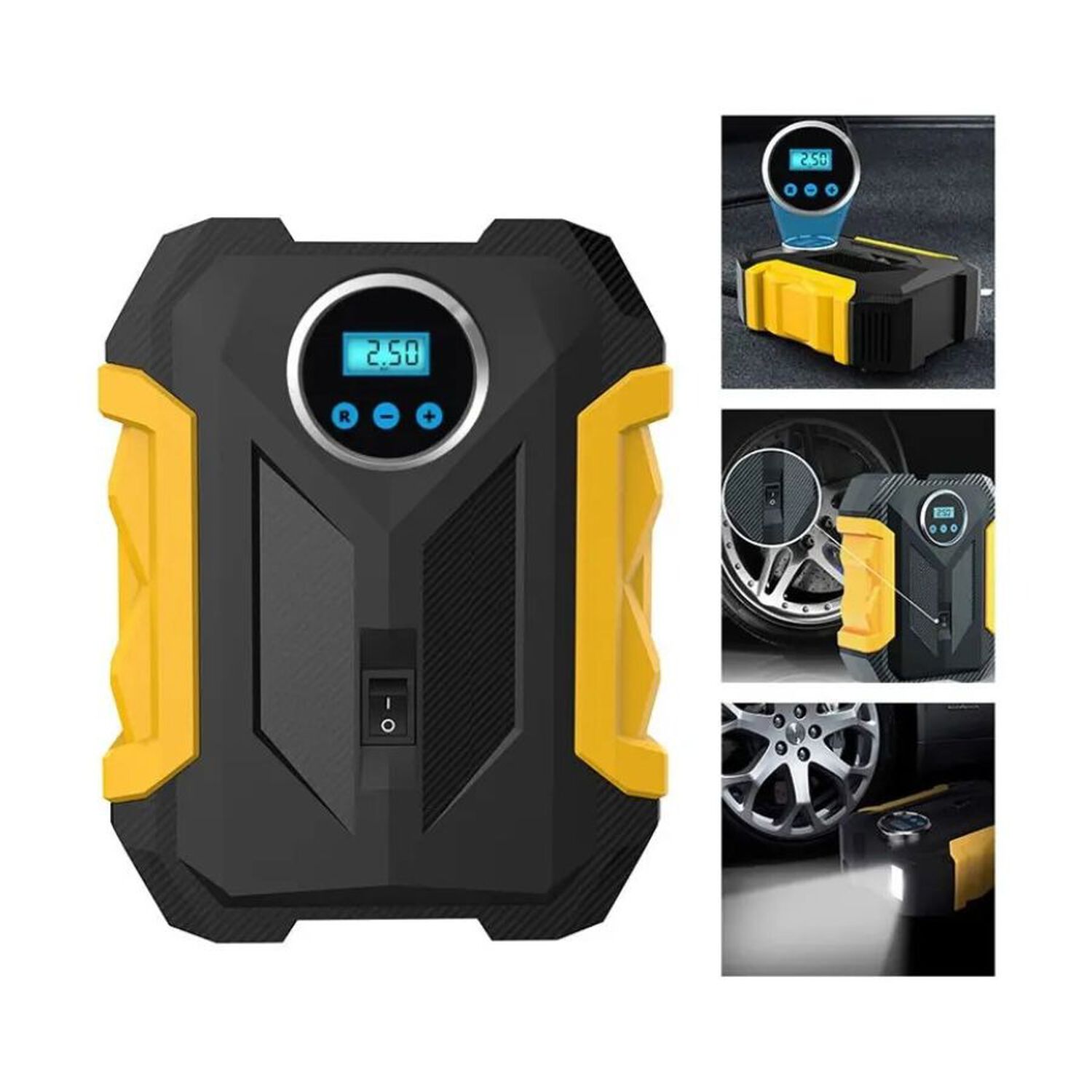 Compresor Aire Port&aacute;til Digital 12v Inflador Neum&aacute;ticos Auto image number 1.0