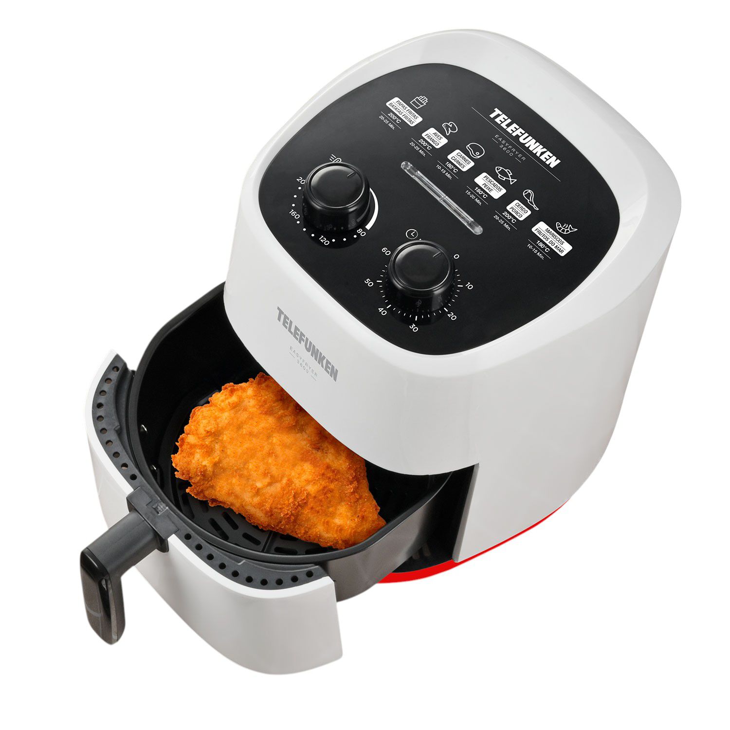 Freidora De Aire Telefunken 1400w Easyfryer 3.6 Lt 200° Max