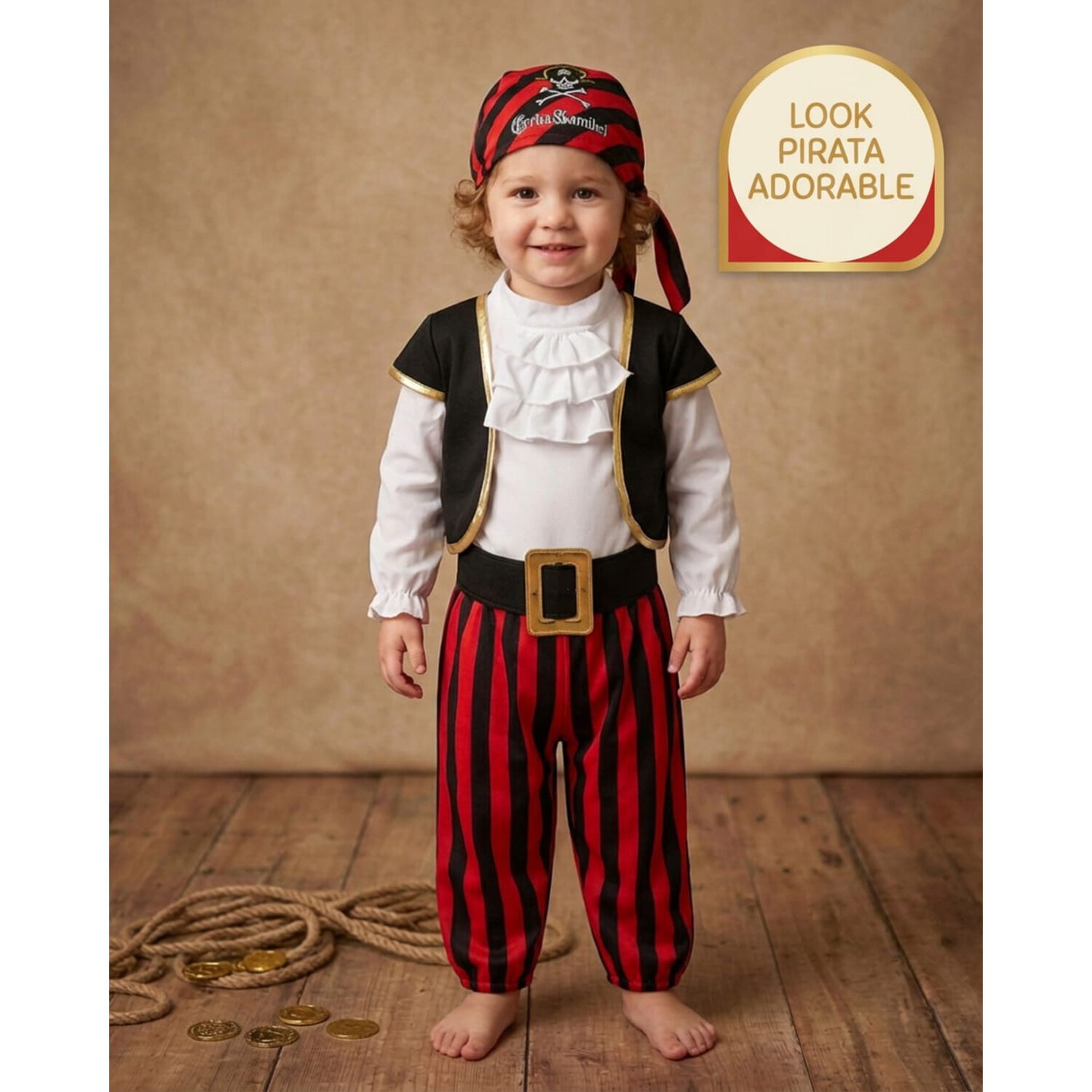 Disfraz Cosplay Pirata Corsario Piratas Infantiles Todos Ni&ntilde;o image number 55.0