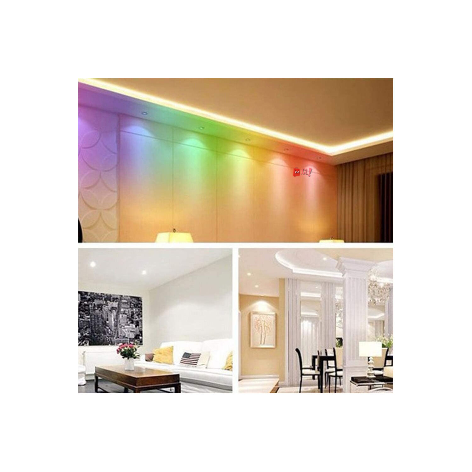 Ampolleta Led 3w Rgb Conector E27 Con Control Remoto - Ps image number 2.0