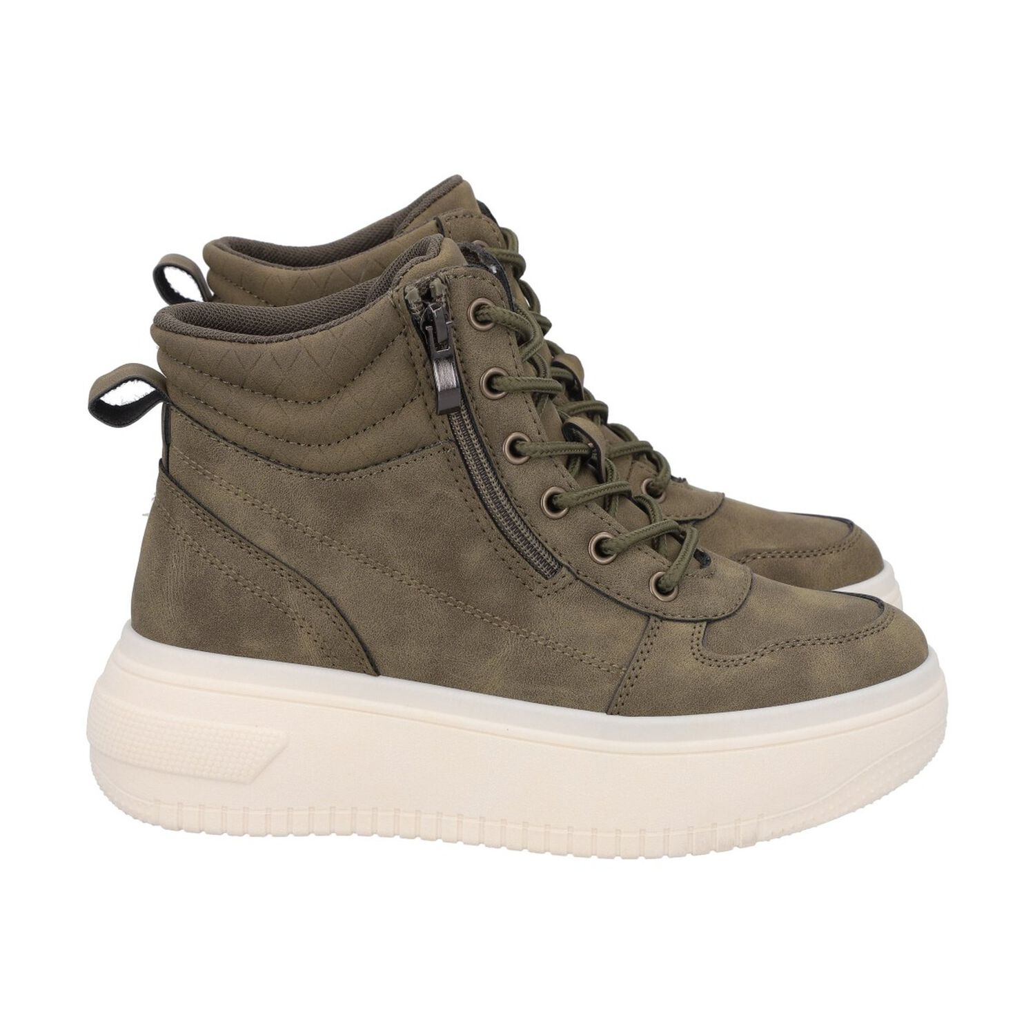 Botin Mujer Verde Plataforma Sole 075 Police image number 2.0