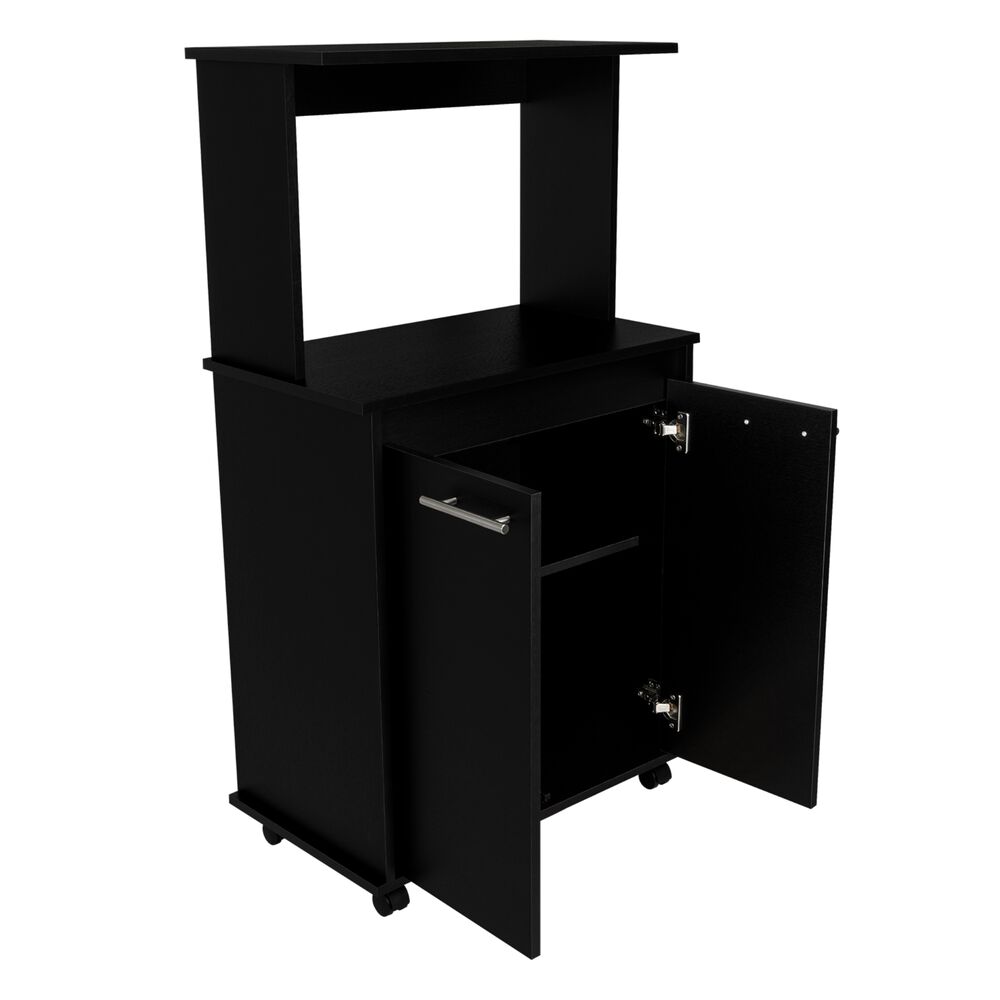 Mueble Microondas Con Ruedas 2 Puertas Fm-004n Negro image number 3.0