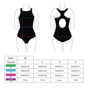 Traje De Baño Deportivo Para Niña Azul