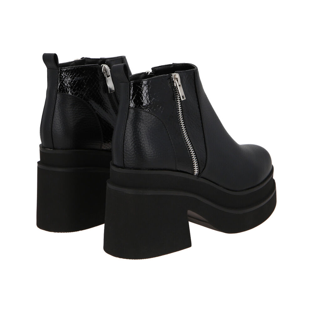 Botin Mujer Negro Yoice Police image number 2.0