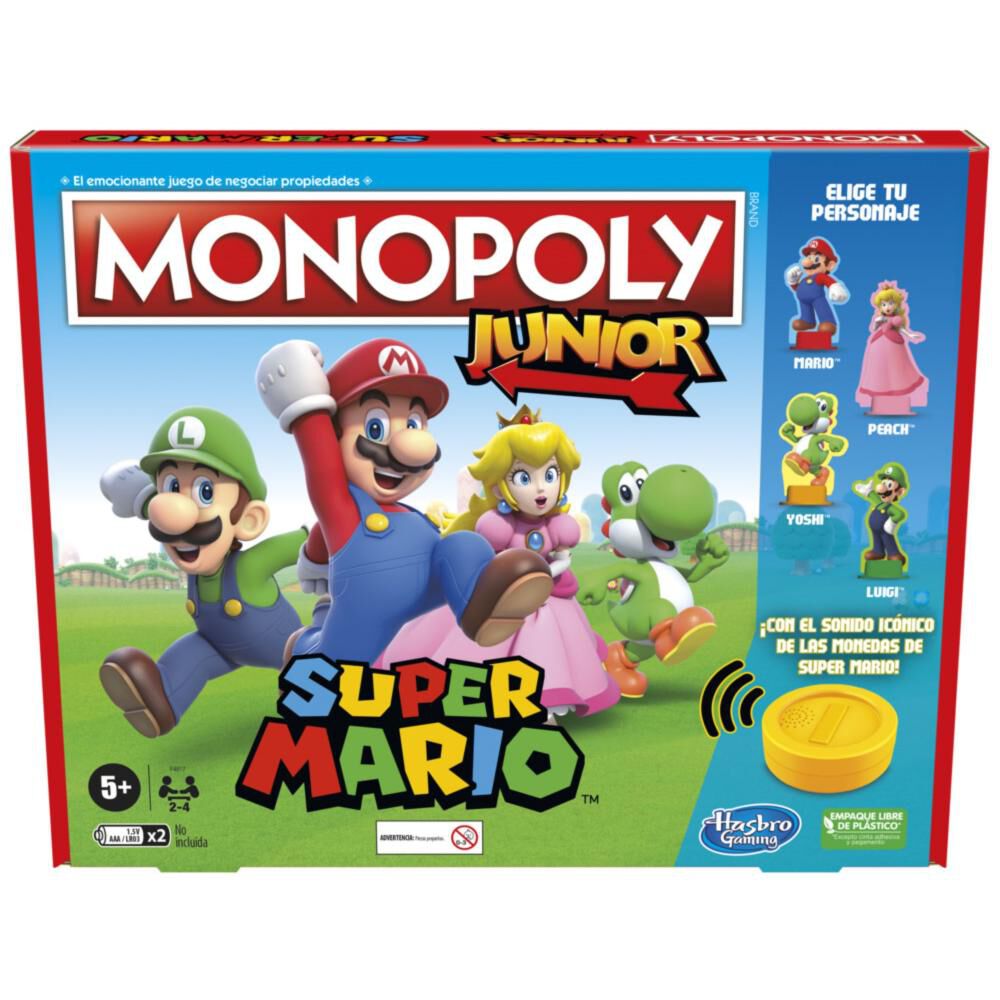 Juego De Mesa Monopoly Junior Super Mario image number 0.0