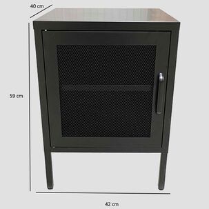 Velador Metalico Con 1 Puerta