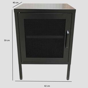 Velador Metalico Con 1 Puerta